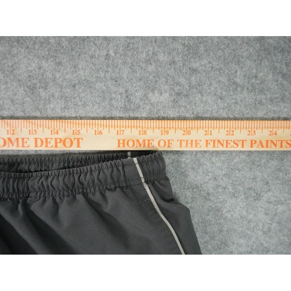 Vintage Nike Swim Trunks Mens XL Gray Lined Mini Swoosh Silver Tag Elastic Waist - Picture 6 of 14